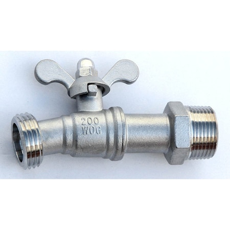 Raines 3/4'' Stainless Steel Hose Bibb, Faucet Spigot Tap 10 Degree SS-HOSE-BIBB-10-DEGREE